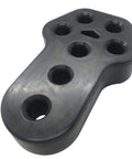 Exhaust Hanger Muffler Bushing Mount Bracket Insulator Universal Rubber 12mm ID 7 Holes Heavy Duty EPDM Dampens Exhaust Vibration Noise