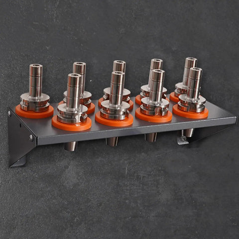 Heavy Duty Large Capacity CNC Tool Storage Cabinet With Vertical Drawers For CAT BT40 Tool Holders installed on wall
