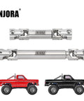 Stainless Steel Driveshafts For 1/18 RC TRX4M High Trail K10 F150, Scale Joint Design With D Shaped And Rounded Rectangle Holes