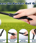 Golf Grip Trainer Pro For Stronger Wrists And Smoother Swings With Precision Finger Guides and Swing Correcting Arm Band