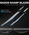 Speed Demon 110V Electric Fillet Knife titanium-coated 420 stainless steel blades for precise filleting