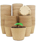100 Pack 4 Inch Organic Peat Pots For Seed Starting Biodegradable Plantable Nursery Pots With Drainage Holes For Small Seedlings