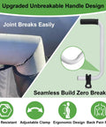 Upgraded Weed Eater Handle With Bracket Clamp, Ergonomic Trimmer Grip Extension, Stainless Steel Weedeater Attachment shown