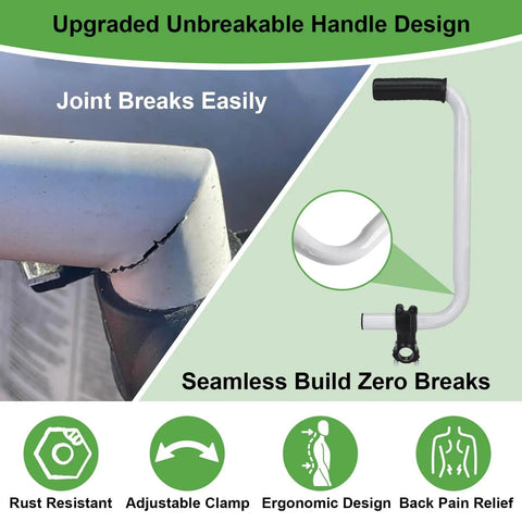 Upgraded Weed Eater Handle With Bracket Clamp, Ergonomic Trimmer Grip Extension, Stainless Steel Weedeater Attachment shown