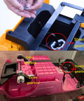 Two Pack 12V RS390 16000RPM Gearbox with DC motor installation in toy car chassis