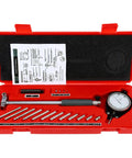 Dial Bore Gauge Set 2 To 6 Inch With 0.001 Inch Precision For Cylinder Wear Taper And Hole Measurement In Engines For Engine Builders Machinists Gearheads Tool Kit Includes Durable Carry Case, open red case
