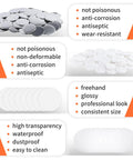 Premium Top Tier 200 Piece 2 Inch 58 Mm Button Maker Supplies And Pin Back Crafting Kits featuring metal caps and plastic backs for DIY projects.