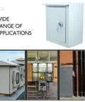 Tough As Nails Outdoor Waterproof Junction Box For Low Voltage Circuits installed in various outdoor settings