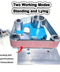 Zhenyuwang Electric Belt Sander 1100W Brushless Motor with dual-mode operation and 915mmx50mm sanding belt.
