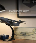 One To One Hundred Scale Y 20 Transport Aircraft Quick Assembly Model Kit Plastic Airplane With Stand displayed on desk with gift box
