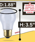 Shatterproof 40W A15 Light Bulbs Frosted 2700K Warm White 130V E26 Base Built For Tight Spaces Like Range Hoods Sewing Machines Freezers