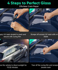 Windshield Chip And Crack Repair Kit 2026 Upgrade With Glass Repair Liquid used on car windshield in 4 steps guide