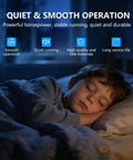 Child sleeping peacefully in bed, showcasing quiet and smooth operation of Solid Condenser Fan Motor 1/6 Horsepower 208 To 230 Volt 1075 Rpm.