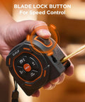 2 In 1 Laser Distance Meter And 16 Foot Auto Lock Digital Tape Measure For Quick One Handed Measurements A Real Workhorse For Wide Area Scans And Tight Corners 197 Ft Laser Range And 16 Ft Auto Locking Tape For Builders And DIYers, hand holding tape measure