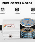 Beast Engraving Knife Sharpening Machine With 4000 RPM Copper Motor showcasing internal motor structure and grinding disc
