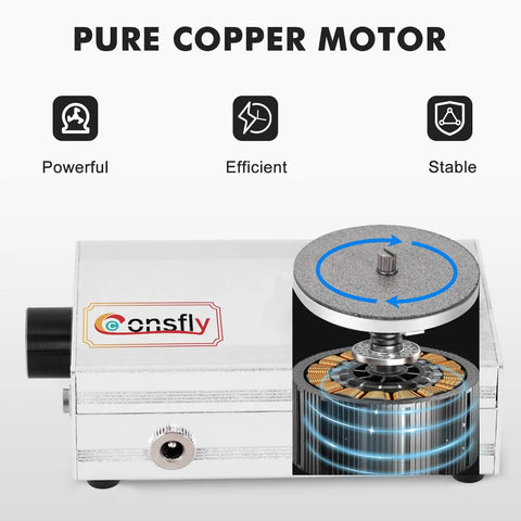 Beast Engraving Knife Sharpening Machine With 4000 RPM Copper Motor showcasing internal motor structure and grinding disc