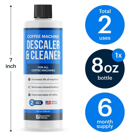 Universal Descaling Solution For Coffee Makers And Espresso Machines Made In The USA Works With Delonghi Keurig Breville Nespresso