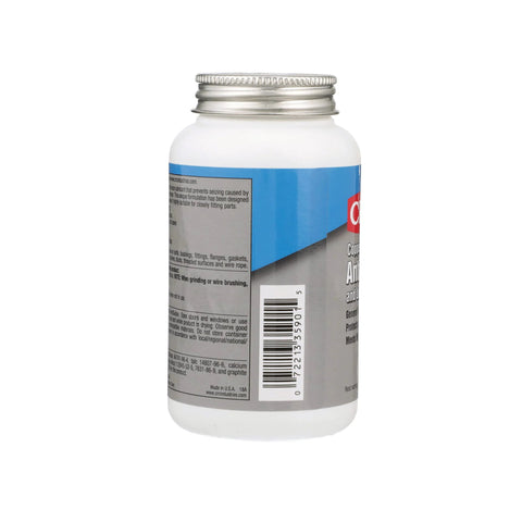 CRC copper anti-seize and lubricating compound, 8 oz bottle, for fittings, bushings, flanges, headers