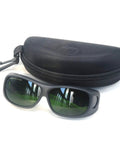 Top Shelf Hella Tough IPL Hair Removal Goggles Featuring OD5 Plus UV400 Lens Protection Complete Five Pack Bundle with case.