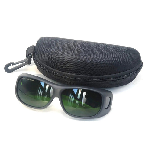 Top Shelf Hella Tough IPL Hair Removal Goggles Featuring OD5 Plus UV400 Lens Protection Complete Five Pack Bundle with case.