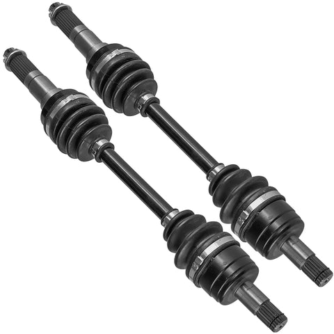 Front Left And Right CV Axle Set For Yamaha Big Bear 400 YFM400F 2002 2003 2004 2005 2006 4x4 Quad Replacement Includes Complete Front Axles With 528mm Length And 27 Tooth Spline For Easy Install.