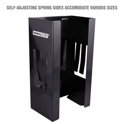 Magnetic Glove Dispenser For Wall Mount And Tool Bench Grab And Go Disposable Gloves Holder With Self Adjusting Sides