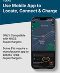 Pull Up To Tesla Supercharger Plugs With This Ridiculously Smooth 500 Amp Nacs To Ccs1 Adapter Bringing Fast Dc Juice To Your Reliable And High Performance Ul Certified Non Tesla Electric Car.
