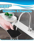 Person washing 4 Pack Foam Filters For Kenmore 86883 Canister Vacuum Cleaners under a faucet