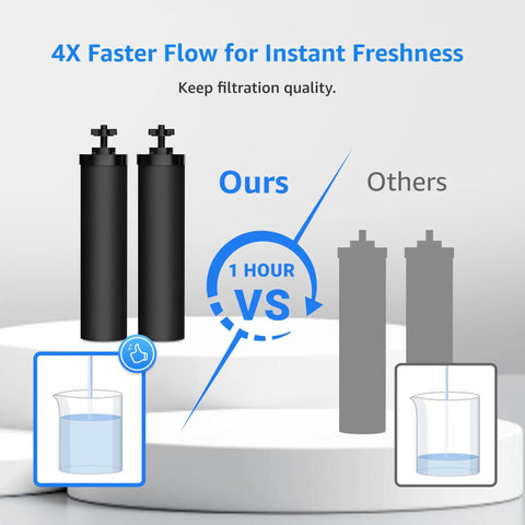 Gravity Water Filter Replacement For Berkey BB9-2 Compatible Systems Black Carbon Filters comparison with others