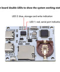 Plug And Play Serial Data Logger That Acts As A Nifty Usb To Memory Card Recorder Featuring Dual Type C Ports with LEDs