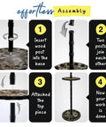 Assembly steps for 16 Rod Round Fishing Rod Holder For Garage With 360 Degree Access Keeps Up To 16 Rods Reels And Gear.