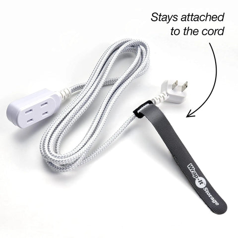 Comprehensive Cable Management Value Pack With 40 Self Gripping Ties 20 Labels And 12ft Perforated Roll for tidy cord storage
