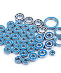 38 Pack Ball Bearing Set With Blue Rubber Seals For 1 To 10 Scale RC Crawler Cars Including Axial SCX10 III AXI03007 Drop In Ready
