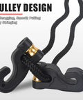 Crossbow Cocking Rope Device With Double Handle close-up, showing heavy duty nylon rope and pulley design for quick cocking.
