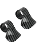 Cruise Throttle Assist Handlebar Grips For Motorcycles And Scooters Palm Friendly Ergonomic Wave Design, carbon fiber style