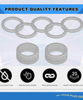 Heavy Duty 15 Pack Aluminum Oil Drain Plug Crush Washers 18mm ID 24mm OD 2mm Thick Perfect Gasket Seals For Porsche And Volvo 1993 2020 Models OE 90012310630 Replacement with product quality features.