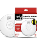 Battery Operated Smoke Alarm With Photoelectric Sensor, Compact 4 Inch Smoke Detector For Home Fire Protection, Easy No Wiring Setup, Reliable Everyday Safety, 1 Pack