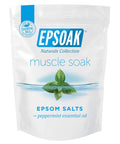 Muscle Recovery Epsom Salt Soak With Eucalyptus And Peppermint Essential Oils, product packaging front view