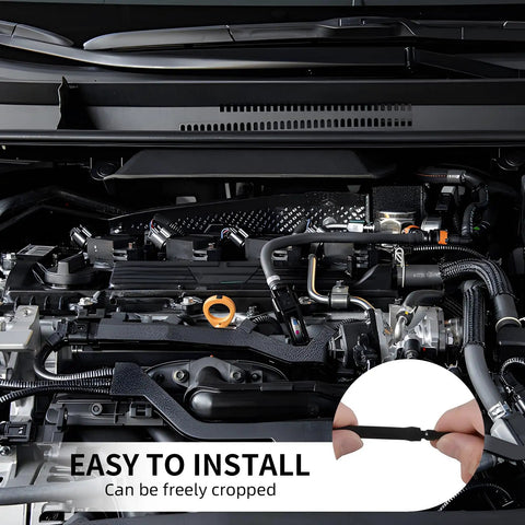 Six Feet High Performance Automotive Vacuum Line Kit With 64 Connectors For Car Piping System Perfect Fix For Your Ride Using Durable Silicone Hoses In Sizes From One Eighth To Three Eights Inch, installed in engine bay
