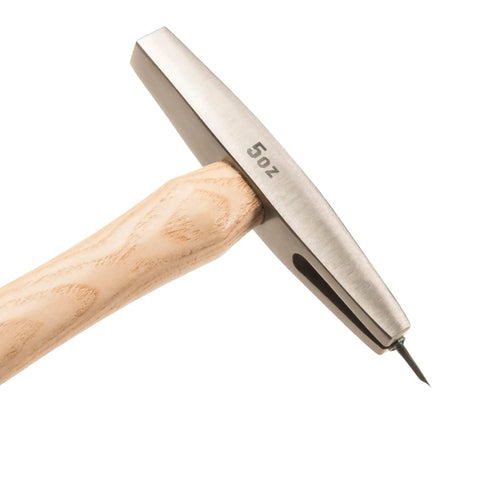Sure Strike Tack Hammer With 5 Oz Forged Steel Head Magnetic Face And Hickory Wood Handle For Fast One Handed Tacking And Built To Last