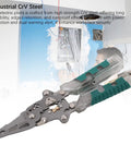 Heavy Duty 20 Function Multifunctional Wire Stripper Pliers with CrV steel, ergonomic grip, ideal for electrical work.