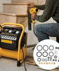 Pro Grade High Pressure PCP Air Compressor Replacement Parts Repair Kit with O Rings Seals Valves in workshop setting