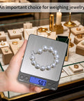Digital Jewelry Scale 500 Gram By 0.01 Gram Precision For Jewelry, Gemstones And Coins With Backlit LCD Display, Tare Function
