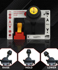 Beefy Dump Truck Proportional Hydraulic Control Valve With PTO Switch And Warning Light Aluminum Body, showing controls.