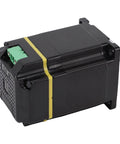 High Performance Stepper Motor With Encoder For CNC Control And Closed Loop Servo Motion Controller For Wire Stripping Machines Durable ABS And Aluminum Construction Delivers Smooth 1.2Nm Torque And Easy Install With Two Terminals, side view