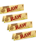 King Size Slim Organic Hemp Rolling Papers 4 Pack, 128 Leaves Total, Ultra Thin Translucent Hemp Papers With Natural Gum