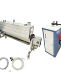Heavy Duty Steam Bottle Sleeve Label Shrinking Machine With 5.6FT Heat Tunnel And 24KW Generator, stainless steel design.