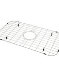 26 Inch Kitchen Sink Bottom Grid And Protector For Handmade Single Bowl Sink With Center Drain Hole, Heavy Duty Stainless Steel Grid.