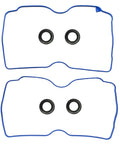 R Engine Valve Cover Gasket Set For Subaru Outback And 2006-2012 Models, top view showing blue gasket outlines and black seals