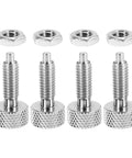 Spring Plunger With Quick Release Pins M6 Retractable Lockout Kit set of 4 stainless steel fasteners front view